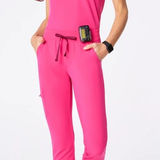 FIGS  Women's Zamora Jogger Scrub Pants in Shocking Pink, Size XXS Photo 0