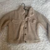 Buttons Fluffy Fur Jacket with Photo 0