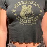 Brandy Melville Nashville Crop Tee Photo 0