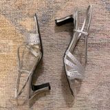  Touch of Nina Non-Slip Silver Beaded Heels Photo 0