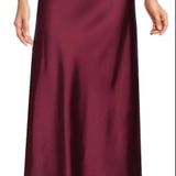 Renee C Saks  Satin Maxi Skirt Photo 0