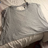 Free People Movement  grey open back tee Photo 0