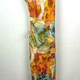 Caution to the Wind Multicolor Art To Wear Artsy Sleeveless Bodycon Dress Photo 0