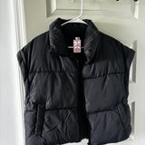 Double Zero Boutique Black Puffy Jacket/ Vest Photo 0