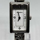Brighton Silver Tone Rectangular White Dial Ladies Fashion Watch Photo 0
