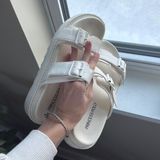 Princess Polly White Chunky Sandals Photo 0