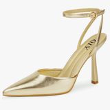 Chinese Laundry Gold Metallic Strappy Heels Photo 0
