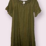 Anthropologie  Naïf Olive Green Boho Dress Photo 0