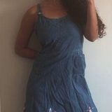 Krass&co Vintage 90s UM &  Nautical Lighthouse Embroidered Denim Mini Dress Photo 0