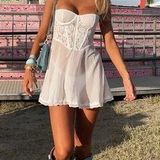 White Fox Boutique Bound To You Mini Dress White Photo 0