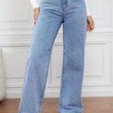 SheIn Tall Light Wash Straight Leg Jeans Photo 0