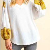 Kori | Oversized Waffle Knit Boho Top Photo 0