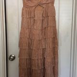Gianni Bini Grace Plisse Dress in Gold Leaf Photo 0