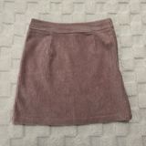 POL Women’s Dusty Pink Corduroy Mini Skirt, Women’s Small NWT Photo 0