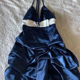 Jessica McClintock  for gunne sax navy dress 1 Photo 0