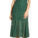 4S13NNA 4SI3NNA Sleeveless Lace Midi Dress • Sz M Photo 0