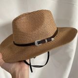 Western Wide Wire Straw Cowboy Hat Tan Photo 0