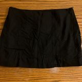 H&M  Black Mini Linen Blend Skirt Photo 0