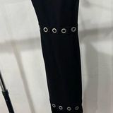 Aidan Mattox Elegant Black Dress with Fringe Detail Photo 0