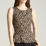 Ali & Kris Leopard Print Peplum Top Photo 0