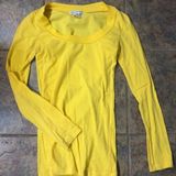 Body Central BRIGHT🔆 yellow long sleeve scoop neck shirt Photo 0
