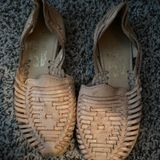 Handmade Mexican Huaraches Flat Sandals Size 6 Photo 0