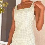 Lulus Green Plaid Sundress Photo 0