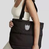 PINK - Victoria's Secret Victoria’s Secret PINK Black Puffer Tote Bag Photo 0