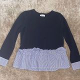 Sugar Lips Blue Business Casual Top Photo 0