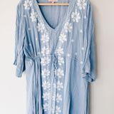 Gibson Latimer Blue Dress - Size Large Photo 0