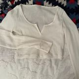 Aritzia TNA Waffle scoopneck longsleeve Photo 0