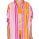 Beach Riot NWT Alexa Top in Sunset Stripes size L/XL Photo 0