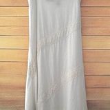 Saint Tropez West  100% Linen Boho Maxi Skirt White Womens Size 8 Cottagecore Photo 0