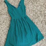LC Lauren Conrad Polka Dot Fit & Flare Dress Photo 0