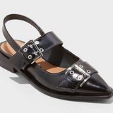 Wild Fable Women's Peyton Double Buckle Slingback Flats with Memory Foam Insole Photo 0