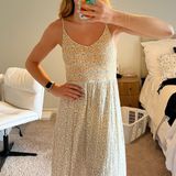 Hem & Thread Yellow Floral Midi Dress Photo 0