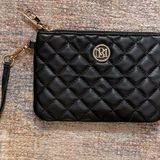 Badgley Mischka Badgley Mischa Quilted Black Wristlet Photo 0