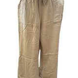 Ci Sono  Khaki Relaxed Bootcut Tied Waist Casual Pants Photo 0