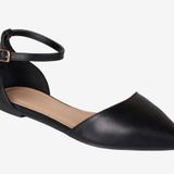 Journee Collection Pointed Toe Black Flats Photo 0