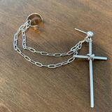 Cross Ear Cuff Silver Photo 0