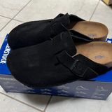 Birkenstock FREE SHIPPING Leather Suede Clogs Size38 Photo 0