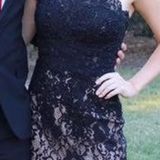 Mori Lee Black Lace Dress  Photo 0