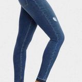 Spanx  Distressed Skinny Denim Leggings Stretch 20203R Women's Xl Photo 0