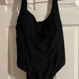 Cupshe Black Tummy Control  Bathing Suit Photo 0