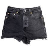 Levi's  Women's Black Ribcage Denim Shorts Size 25 Photo 0