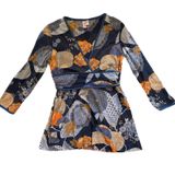 Sweet Pea Y2K floral print wrap mesh top Photo 0