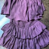 Mustard Seed Plum open back strapless romper Photo 0