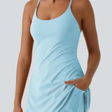 Halara NWT Softlyzero™ Plush Backless Active Dress-Easy Peezy Edition Photo 0