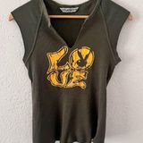Playboy Y2K Love Green Crop Tank Top Photo 0