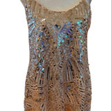 Emerald Sundae  Women's Pink Sequin Mini Dress Size S Party Cocktail Photo 0